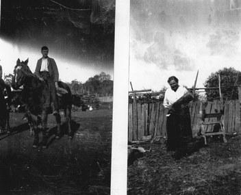 Photograph, Kanya Farm with Family Members & Buildings