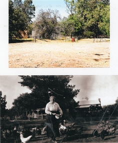 Photograph, Kanya Farm with Family Members & Buildings