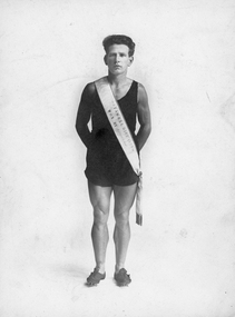 Photograph, Drurys Elite Studio, Mr J Curran -- Stawell Gift winner 1923 -- Studio Portrait