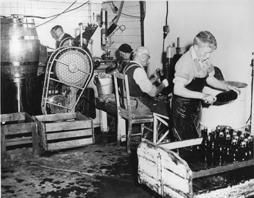 Photograph, Champagne making at Seppelts in Great Western 1950's