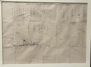 Map, Underground Mine Workings Stawell, 1894
