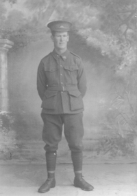 Photograph, Mr Victor Boynton Bowtell in Military Uniform 1916
