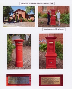 Photograph, Stawell Historical Society, Post Boxes in front of Stawell Historical Society, October 2018