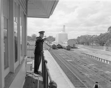 Photograph, Public Transport Corporation, Signalman Glenorchy  1953