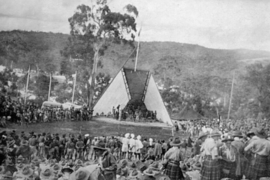 Photograph, Stawell Scouts at Jamboree 1955 - 1956