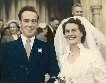 Photograph, Mr Jack Rathgeber & Mrs Natalie Rathgeber nee Scarsi wedding photo