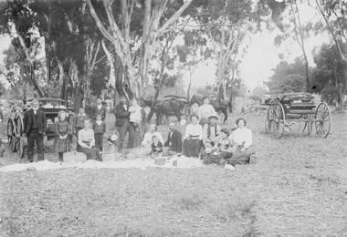 Photograph, Bush picnic scene