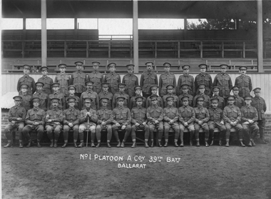 Photograph, No 1 Platoon 39th Coy WW1  Photograph