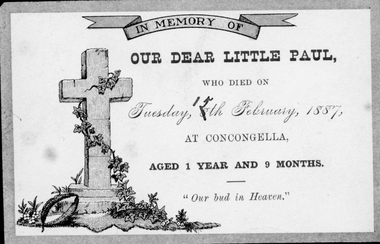 Card, Funeral Card Paul