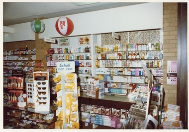 Photograph, Pleasant Creek Special School, Kriewaldts Chemist Shop Interior Nov 1975, Nov 1975