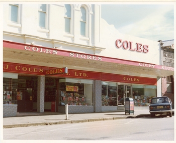 Photograph, Pleasant Creek Special School, Coles Store, Next door is singe story extension altered in 1949 previously Macrows Nov 1975, Nov 1975