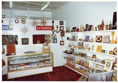 Photograph, Pleasant Creek Special School, Francis Latus Jewelers Interior of Midway Shop Nov 1975, Nov 1975