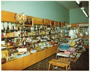 Photograph, Pleasant Creek Special School, Jack Williamsons Jewelers Interior & Monica Nov 1975, Nov 1975