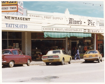 Photograph, Pleasant Creek Special School, George & Yvonne Lumley's Newsagent, Stan Colyvas Fruit & Vegies, Minors Pic Teenage Wear (Jean Earle), Eddie Harris Menswear Nov 1975, Nov 1975