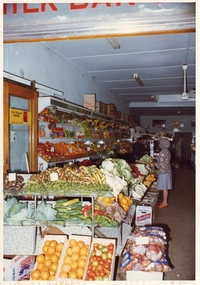 Photograph, Pleasant Creek Special School, November 1975,  Colyvas Fruit & Vegies, shop interior, Nov 1975