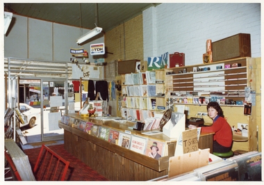 Photograph, Pleasant Creek Special School, Stawell Records & Tapes, Interior Nov 1975, Nov 1975