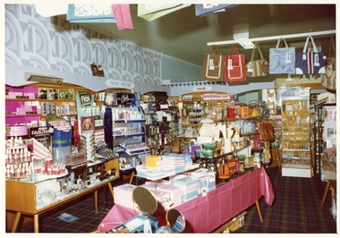 Photograph, Pleasant Creek Special School, Monaghan Pharmacy Interior Nov 1975, Nov 1975