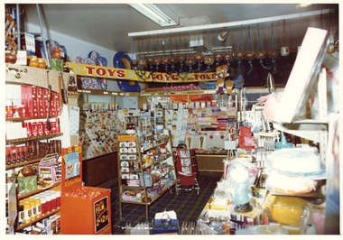 Photograph, Pleasant Creek Special School, Monaghan Pharmacy Interior Nov 1975, Nov 1975