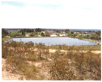 Photograph, Pleasant Creek Special School, Big Hill No1 Reservoir Stawell Water Supply, Nov 1975