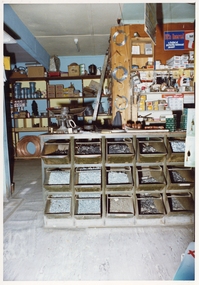Photograph, Pleasant Creek Special School, Frank Floyd Pty Ltd. Hardware Store interior Wimmera Street Stawell Nov 1975, Nov 1975