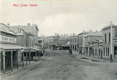Postcard, Main Street Stawell 1906