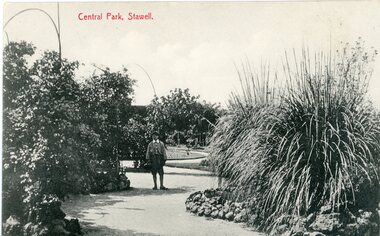 Postcard, Gardens Central Park Main Street Stawell c1906