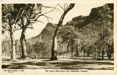 Postcard, Rose Series, The Peaks from Halls Gap Grampians  c1906