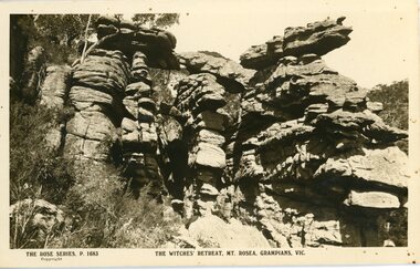Postcard, Rose Series, The Witches Retreat Mt Rosea Grampians  c1906