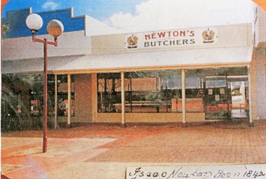 Photograph, Newton Butchers, Photograph relating to Newtons Butcher