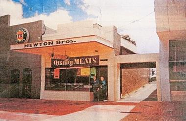 Photograph, Newton Butchers, Photograph relating to Newtons Butcher