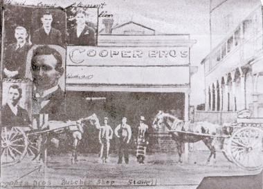 Photograph, Newton Butchers, Photograph relating to Newtons Butcher