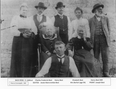 Photograph, Best Family Concongella Vineyard 1903