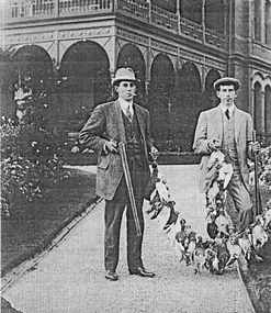 Photograph, Simmons Boys in front of Oban c1910