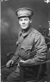 Photograph, Leighton Studios, Mr Ern Harris in Uniform 1915-- Studio Portrait