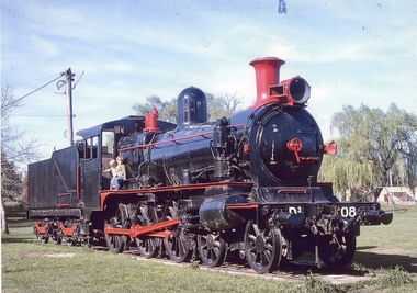 Photograph, Peter Cunningham, Steam Locomotive at Cato Lake, Victoria Street Stawell c1975, 1975