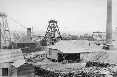 Photograph, Scotchmans United Quartz Mining Company Scene c1890's.  Same as 2640