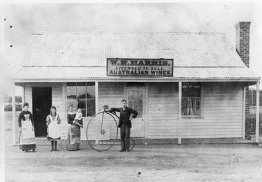 Photograph, Harris Wine Shop Great Western 1890's