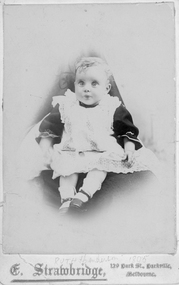 Photograph, E. Strawbridge, Miss Ruth Henderson in the Family Album Photographs c1880-1890 -- Studio Portrait