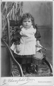 Photograph, R. Bloomfield Rees, Miss Alice Righetti -- Studio Portrait