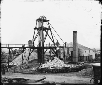 Photograph, Great Northern Cross Reef Gold Mining Company Stawell. Holtermann Photo 1874