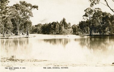 Postcard - The Lake Stawell Victoria, The Rose Stenographers, The Lake Stawell, c 1910