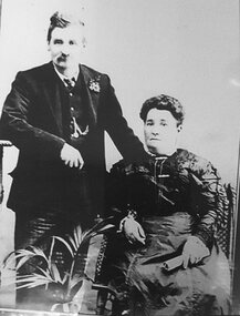 Photograph, Mr John Mason & Mrs Annie Campbell c 1890's -- Studio Portrait, c 1890's