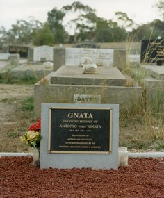 Photograph, Mr Antonio Gnata Grave