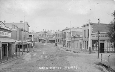 Photograph, Main Street Stawell looking West across Layzell Street intersection c 1900's