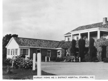 Photograph, Murray Views, District Hospital Stawell c1950 -- Postcard, C 1950