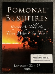 Book, Wimmera Design & Print, Pomonal Bushfires