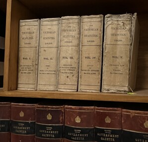 Book - Law Books, The Victorian Statutes 1929. (5 Vols), 1929