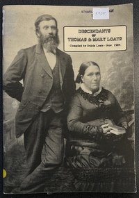 Book, Descendants of Thomas and Mary Loats, 1989