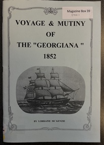 Book - Emigration from Skye, Lorraine McKenzie, Voyage and Mutiny of the "Georgiana", 1997