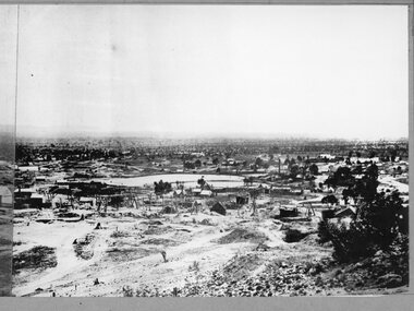 Photograph, Stawell Panoramas 1866 & 1990 with original images. 1866 (5 images) and 1990 (5 images)